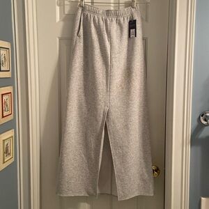 Universal Thread Heather Grey Leisure Studio Fleece Maxi Skirt
